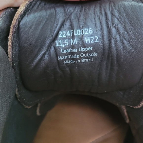 Flag Ltd. Wing Tip Brown Leather Suede Men's Boots Size 11.5 - Picture 13 of 13